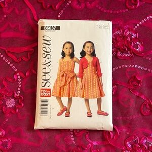 unused little girl dress and bolero pattern